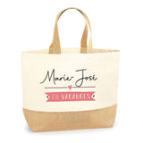 Sac Jute Fête des Mères Fêtes des Pères Mamie Papi Famille Idée Cadeau anniversaire Noël Travail Boulot Métier Départ Retraite Collègue Femme Homme