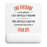 Tapis de souris ergonomique avec repose-poignet, accessoire bureau pour femme et homme, fête des pères, cadeau pas cher, idée cadeau fête des mères, secret santa, départ à la retraite, télétravail et gaming
