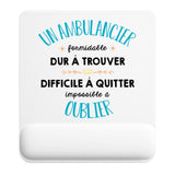 Tapis de souris ergonomique avec repose-poignet, accessoire bureau pour femme et homme, fête des pères, cadeau pas cher, idée cadeau fête des mères, secret santa, départ à la retraite, télétravail et gaming