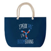 Sac de plage Bleu anse corde J'peux Pas Boomerang