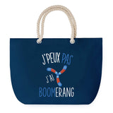 Sac de plage Bleu anse corde J'peux Pas Boomerang
