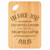 Planche bambou gravée personnalisée femme idée cadeau Fête des Mères apéro 30×20 prénom cuisine plateau fromage anniversaire noel maman mamie