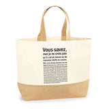 Sac Jute Fête des Mères Fêtes des Pères Mamie Papi Famille Idée Cadeau anniversaire Noël Travail Boulot Métier Départ Retraite Collègue Femme Homme