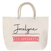 Sac Fête des Mères Mamie Famille Idée Cadeau anniversaire Noël Travail Boulot Métier Départ Retraite Collègue Femme cabas shopping plage