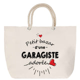 Sac Fête des Mères Mamie Famille Idée Cadeau anniversaire Noël Travail Boulot Métier Départ Retraite Collègue Femme cabas shopping plage