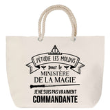 Sac Fête des Mères Mamie Famille Idée Cadeau anniversaire Noël Travail Boulot Métier Départ Retraite Collègue Femme cabas shopping plage