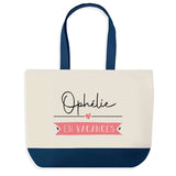 Sac de shopping bleu Ophélie en Vacances