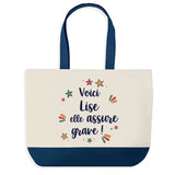 Sac Fête des Mères Mamie Famille Idée Cadeau anniversaire Noël Travail Boulot Métier Départ Retraite Collègue Femme cabas shopping plage