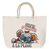 Sac Fête des Mères Mamie Famille Idée Cadeau anniversaire Noël Travail Boulot Métier Départ Retraite Collègue Femme cabas shopping plage