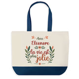 Sac Fête des Mères Mamie Famille Idée Cadeau anniversaire Noël Travail Boulot Métier Départ Retraite Collègue Femme cabas shopping plage