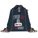 sac a dos bleu coton recycle avec pochette idee cadeau originale pour collegue ami prof ou membre de la famille cadeau mixte noel anniversaire secret santa ou depart au travail sac leger pratique et ecologique design breton moderne