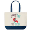 Sac de shopping bleu J'peux pas Éducatrice Spécialisée