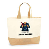 Sac Fête des Mères Mamie Famille Idée Cadeau anniversaire Noël Travail Boulot Métier Départ Retraite Collègue Femme cabas shopping plage
