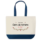 Sac de shopping bleu Clerc de Notaire au Top