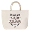 Sac Fête des Mères Mamie Famille Idée Cadeau anniversaire Noël Travail Boulot Métier Départ Retraite Collègue Femme cabas shopping plage