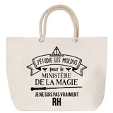 Sac Fête des Mères Mamie Famille Idée Cadeau anniversaire Noël Travail Boulot Métier Départ Retraite Collègue Femme cabas shopping plage