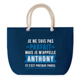 Sac de plage Bleu anse corde Anthony Parfait