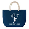 Sac de plage Bleu anse corde J'peux Pas Lancer du Disque