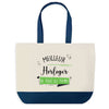 Sac de shopping bleu Meilleur Horloger de tous les temps