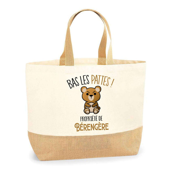 Sac Jute Fête des Mères Fêtes des Pères Mamie Papi Famille Idée Cadeau anniversaire Noël Travail Boulot Métier Départ Retraite Collègue Femme Homme