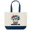 Sac de shopping bleu Super Agent Immobilier