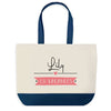 Sac de shopping bleu Lily en Vacances