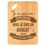Planche bambou gravée personnalisée homme idée cadeau Fête des Pères apéro 30×20 prénom cuisine plateau fromage anniversaire noel papa papi 
