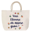 Sac Fête des Mères Mamie Famille Idée Cadeau anniversaire Noël Travail Boulot Métier Départ Retraite Collègue Femme cabas shopping plage