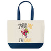 Sac de shopping bleu J'peux pas Chant