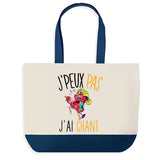 Sac de shopping bleu J'peux pas Chant