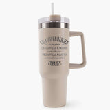 Mug isotherme Beige Un Mathématicien aussi génial