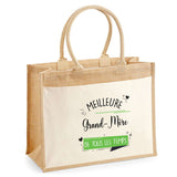Sac Fête des Mères Mamie MAman Soeur Femme Famille Idée Cadeau anniversaire Noël Travail Boulot Métier Départ Retraite Collègue Femme cabas shopping plage