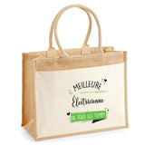 Sac Fête des Mères Mamie MAman Soeur Femme Famille Idée Cadeau anniversaire Noël Travail Boulot Métier Départ Retraite Collègue Femme cabas shopping plage