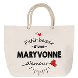 Sac Fête des Mères Mamie Famille Idée Cadeau anniversaire Noël Travail Boulot Métier Départ Retraite Collègue Femme cabas shopping plage