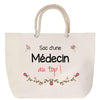 Sac Fête des Mères Mamie Famille Idée Cadeau anniversaire Noël Travail Boulot Métier Départ Retraite Collègue Femme cabas shopping plage
