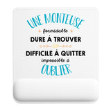 Tapis de souris ergonomique avec repose-poignet, accessoire bureau pour femme et homme, fête des pères, cadeau pas cher, idée cadeau fête des mères, secret santa, départ à la retraite, télétravail et gaming