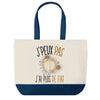 Sac de shopping bleu J'peux pas Bitcoin Cryptomonnaie Fiat