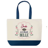 Sac Fête des Mères Mamie Famille Idée Cadeau anniversaire Noël Travail Boulot Métier Départ Retraite Collègue Femme cabas shopping plage