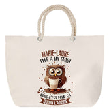 Sac Fête des Mères Mamie Famille Idée Cadeau anniversaire Noël Travail Boulot Métier Départ Retraite Collègue Femme cabas shopping plage