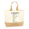 Sac Jute Fête des Mères Fêtes des Pères Mamie Papi Famille Idée Cadeau anniversaire Noël Travail Boulot Métier Départ Retraite Collègue Femme Homme