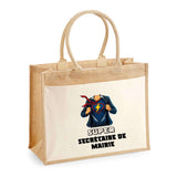 Sac Fête des Mères Mamie Famille Idée Cadeau anniversaire Noël Travail Boulot Métier Départ Retraite Collègue Femme cabas shopping plage