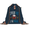 sac a dos bleu coton recycle avec pochette idee cadeau originale pour collegue ami prof ou membre de la famille cadeau mixte noel anniversaire secret santa ou depart au travail sac leger pratique et ecologique design breton moderne