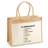 Sac Fête des Mères Fete des Pères Papi Mamie Famille Cadeau anniversaire Noël Travail Boulot Métier Retraite Collègue Femme Homme Cabas