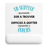 Tapis de souris ergonomique avec repose-poignet, accessoire bureau pour femme et homme, fête des pères, cadeau pas cher, idée cadeau fête des mères, secret santa, départ à la retraite, télétravail et gaming