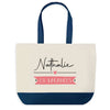 Sac de shopping bleu Nathalie en Vacances
