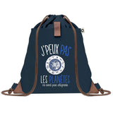 sac a dos bleu coton recycle avec pochette idee cadeau originale pour collegue ami prof ou membre de la famille cadeau mixte noel anniversaire secret santa ou depart au travail sac leger pratique et ecologique design breton moderne