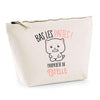 Trousse pochette de rangement maquillage Fête des Mères Mamie Famille Idée Cadeau anniversaire Noël Travail Boulot Métier Départ Retraite Collègue Femme