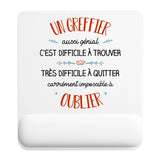 Tapis de souris ergonomique avec repose-poignet, accessoire bureau pour femme et homme, fête des pères, cadeau pas cher, idée cadeau fête des mères, secret santa, départ à la retraite, télétravail et gaming