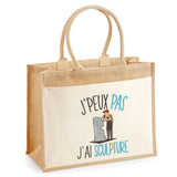 Sac Fête des Mères Mamie Famille Idée Cadeau anniversaire Noël Travail Boulot Métier Départ Retraite Collègue Femme cabas shopping plage Homme Papa Papi Pères Frère