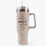 Mug isotherme Beige Retraitée Adorée